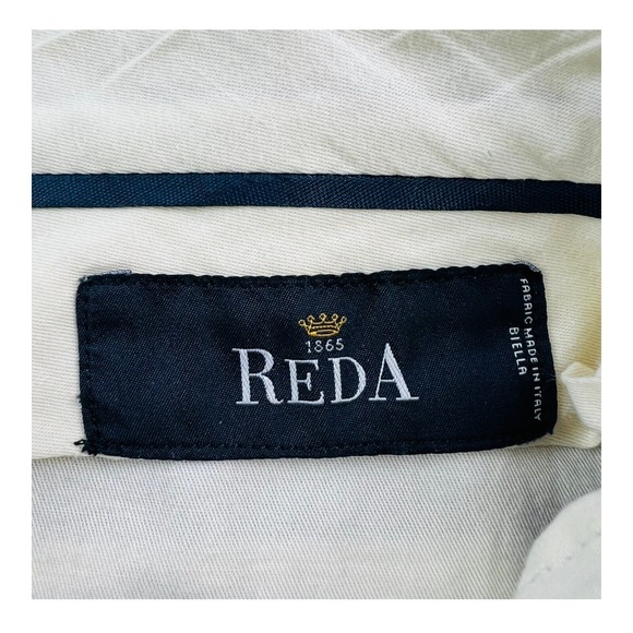 Brooks Brothers Madison Blue Check Reda Wool Flat Front Dress Pants Size 35X30 - Picture 4 of 5